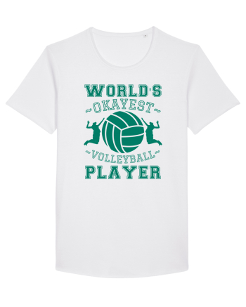 World'S Okayest Volleyball Player White