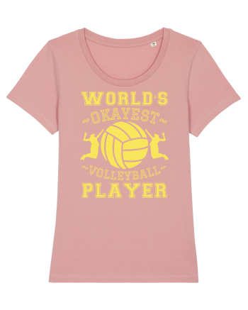 World'S Okayest Volleyball Player Canyon Pink