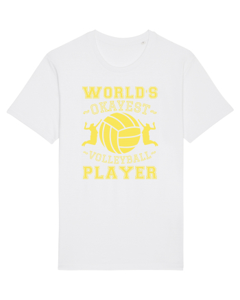World'S Okayest Volleyball Player White