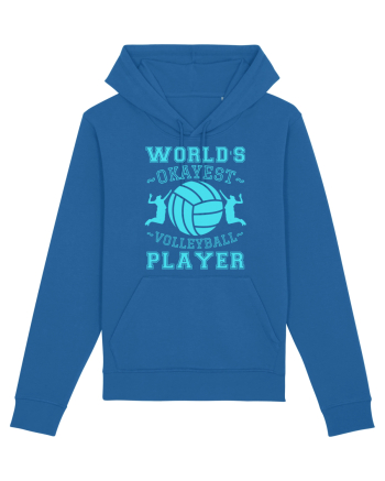 World'S Okayest Volleyball Player Royal Blue