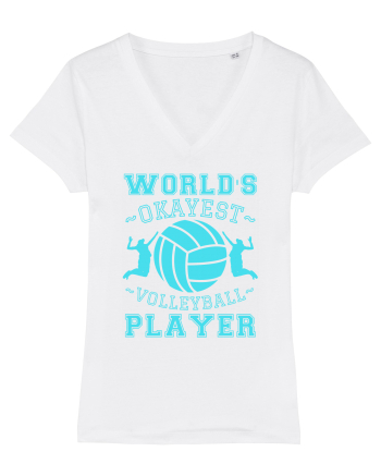 World'S Okayest Volleyball Player White