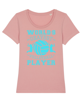 World'S Okayest Volleyball Player Canyon Pink
