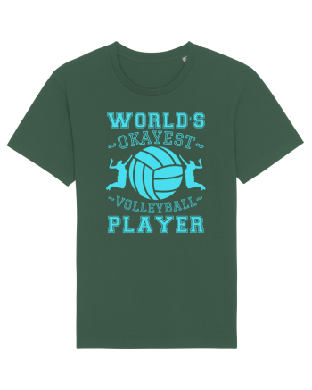 World'S Okayest Volleyball Player Bottle Green
