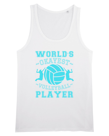 World'S Okayest Volleyball Player White