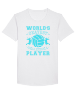 World'S Okayest Volleyball Player Tricou mânecă scurtă guler larg Bărbat Skater