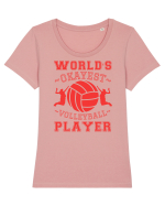 World'S Okayest Volleyball Player Tricou mânecă scurtă guler larg fitted Damă Expresser