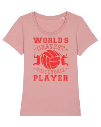 World'S Okayest Volleyball Player Canyon Pink