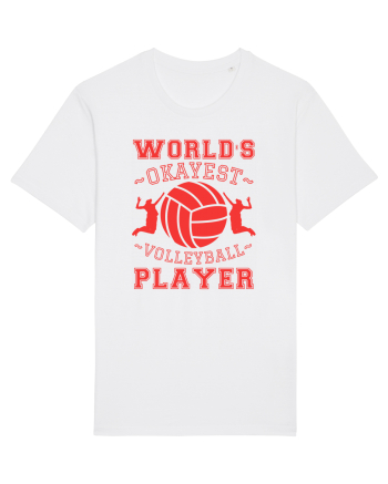 World'S Okayest Volleyball Player White