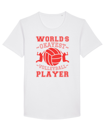 World'S Okayest Volleyball Player White