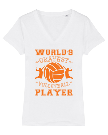 World'S Okayest Volleyball Player White