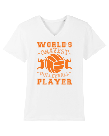 World'S Okayest Volleyball Player White
