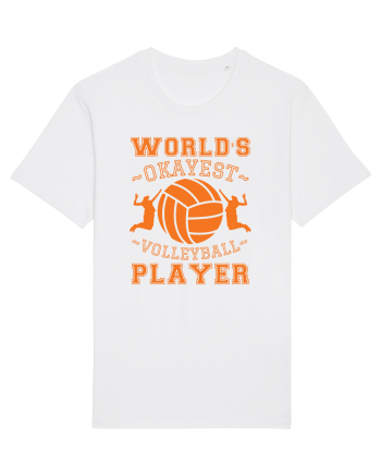 World'S Okayest Volleyball Player White