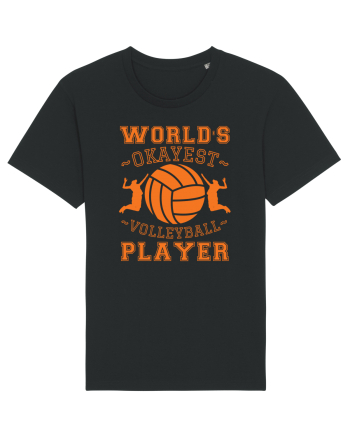 World'S Okayest Volleyball Player Black