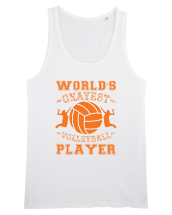 World'S Okayest Volleyball Player White