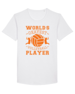 World'S Okayest Volleyball Player Tricou mânecă scurtă guler larg Bărbat Skater