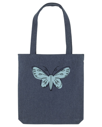 Abstract Butterfly Midnight Blue