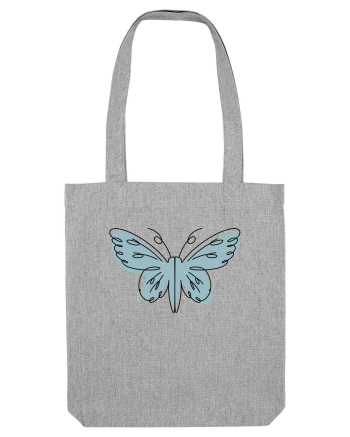 Abstract Butterfly Heather Grey