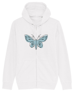 Abstract Butterfly Hanorac cu fermoar Unisex Connector