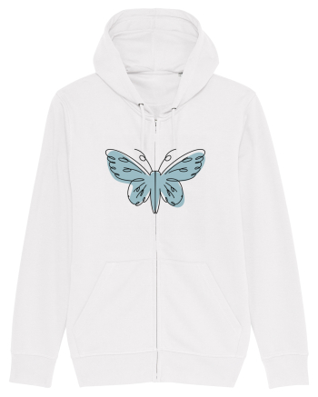 Abstract Butterfly White