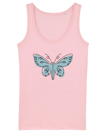 Abstract Butterfly Cotton Pink