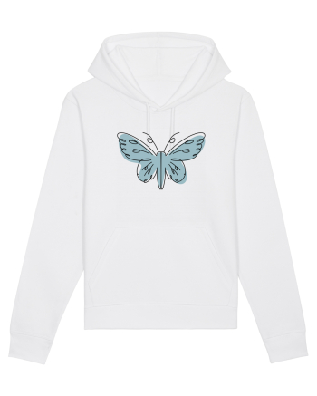 Abstract Butterfly White