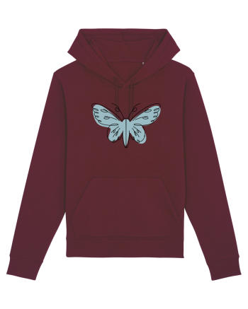 Abstract Butterfly Burgundy