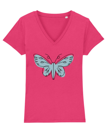 Abstract Butterfly Raspberry