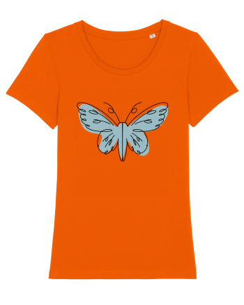 Abstract Butterfly Bright Orange