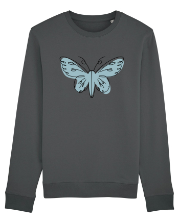 Abstract Butterfly Anthracite