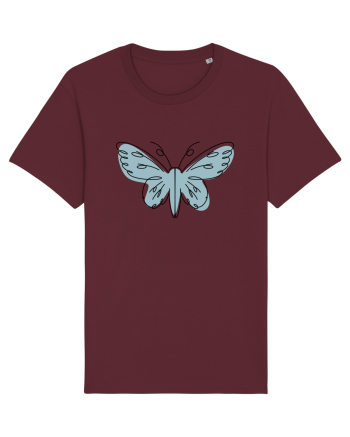 Abstract Butterfly Burgundy