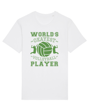 World'S Okayest Volleyball Player White
