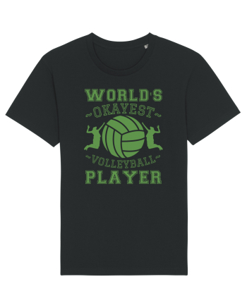 World'S Okayest Volleyball Player Black
