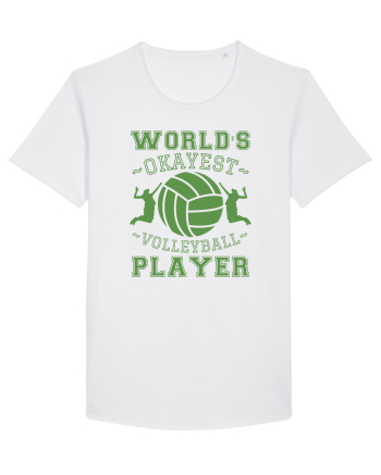 World'S Okayest Volleyball Player White