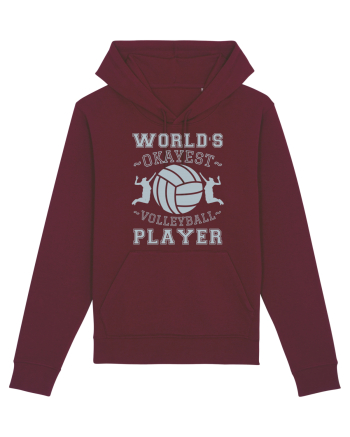 World'S Okayest Volleyball Player Burgundy