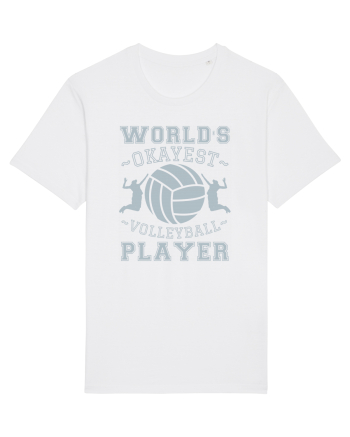World'S Okayest Volleyball Player White