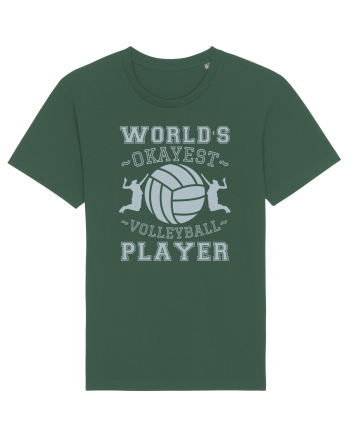 World'S Okayest Volleyball Player Bottle Green