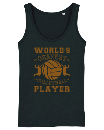 World'S Okayest Volleyball Player Black
