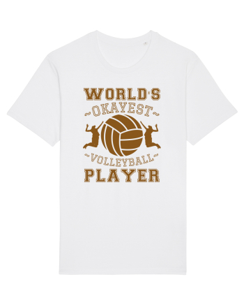 World'S Okayest Volleyball Player White
