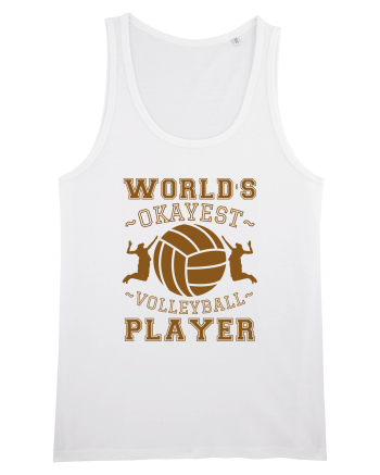 World'S Okayest Volleyball Player White