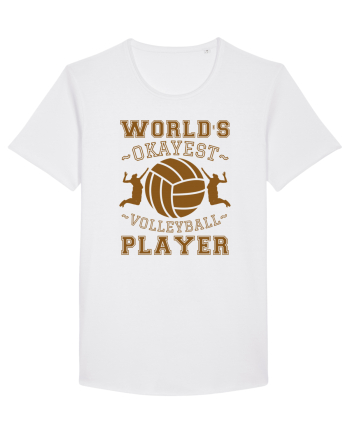 World'S Okayest Volleyball Player White