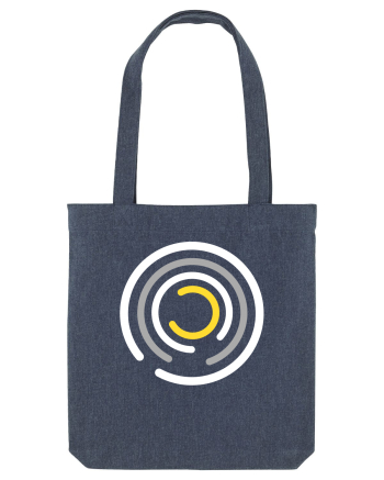 Abstract Circle Midnight Blue