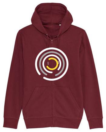Abstract Circle Burgundy
