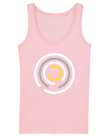 Abstract Circle Cotton Pink