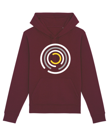 Abstract Circle Burgundy