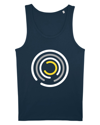 Abstract Circle Navy