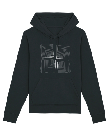 Abstract Cube Net Black