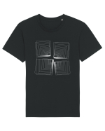 Abstract Cube Net Tricou mânecă scurtă Unisex Rocker