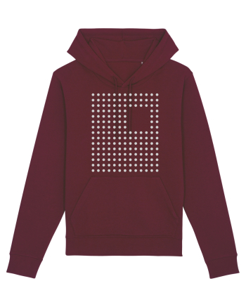 Abstract Dots Burgundy