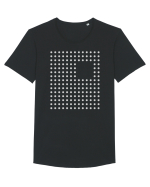 Abstract Dots Tricou mânecă scurtă guler larg Bărbat Skater