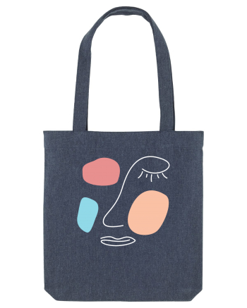 Abstract Face Midnight Blue